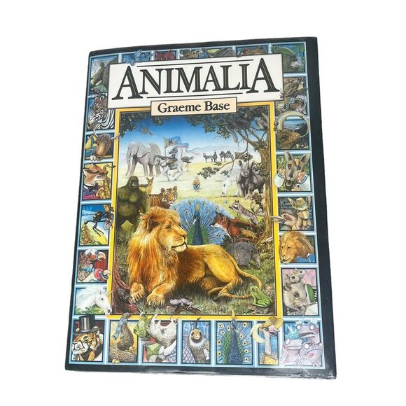 Other - Animalia by Graeme Base 1987 Abrams‎ Book Hardcover Dust Jacket Alphabet Animals